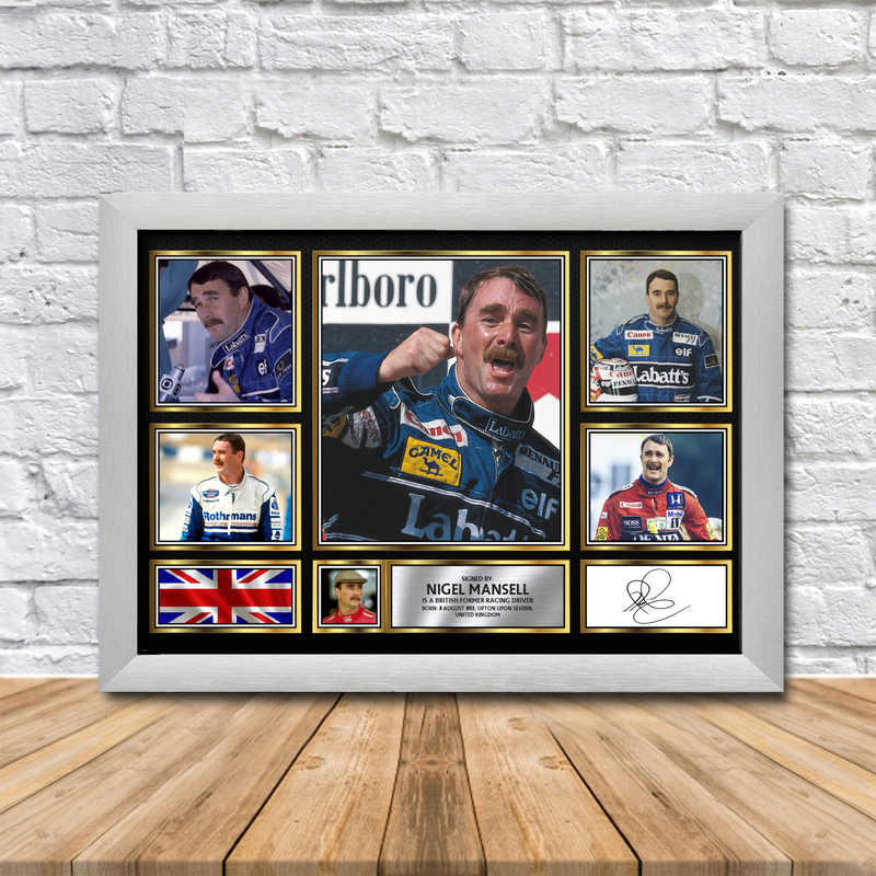 Nigel Mansell Limited Edition Signed Print