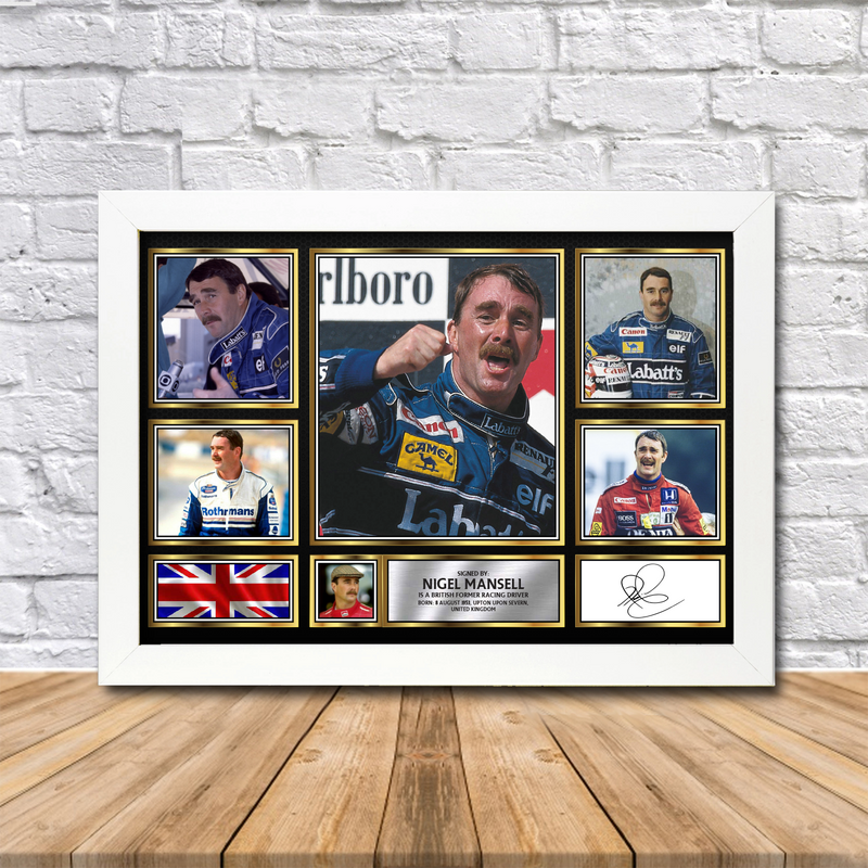 Nigel Mansell Limited Edition Signed Print