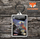 NIGHTMARE ON ELM STREET Retro NES Game Cover Art Gaming Keyring