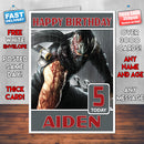 Personalised Ninja Gaiden Inspired Style Game Kids Inspired Birthday Card (SA)