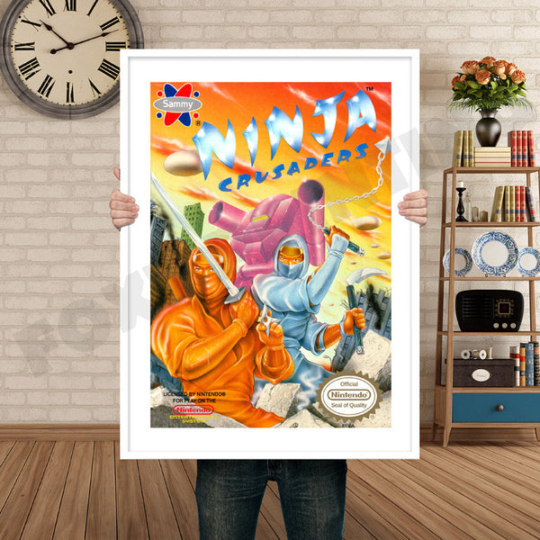 Ninja Crusaders Retro Game Inspired Theme Nintendo NES Gaming