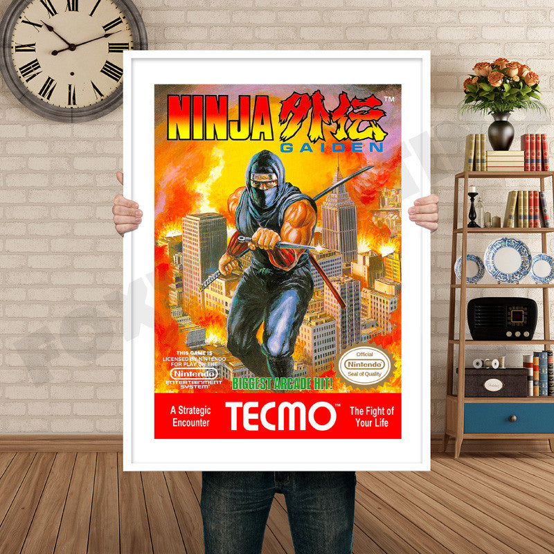 Ninja Gaiden Retro GAME INSPIRED THEME Nintendo NES Gaming A4 A3 A2 Or A1 Poster Art 419