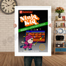 Ninja Kid Retro GAME INSPIRED THEME Nintendo NES Gaming A4 A3 A2 Or A1 Poster Art 422