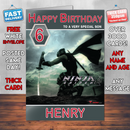 Personalised Ninja Gaiden Sigma 2 Inspired Style Game Kids Inspired Birthday Card (SA)