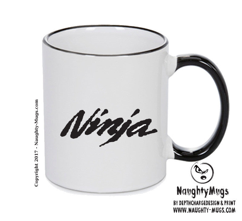 Ninja black Personalised Printed Mug