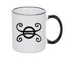 Nitre Oil Black Handle Alchemy Mug GOTHIC GOTH HORROR STARS HORROSCOPE BLACK MAGIC MUG