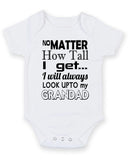 No Matter How Tall I Get GD Personalised Baby Boy Girl Unisex Short Sleeve Bodysuit