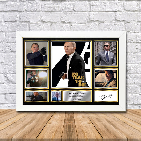 No Time to Die James Bond Printed Signature Print