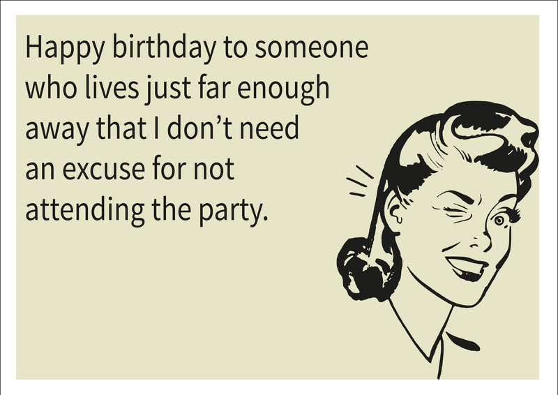 No Excuse Needed INSPIRED Adult Personalised Birthday Card Birthday Card
