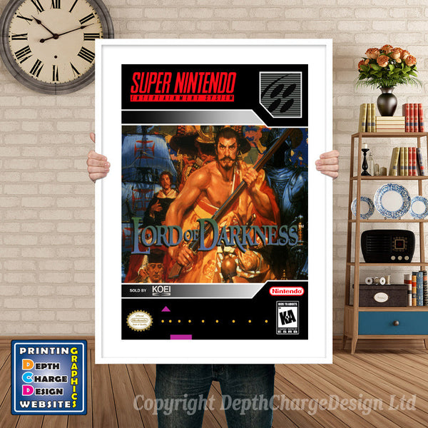 Nobunaga's Ambition 2 Lord of Darknes Super Nintendo Game Inspired Theme Retro