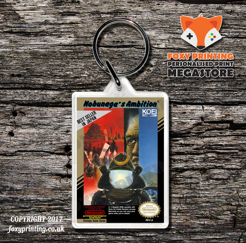 Ninjagaiden3 Retro NES Game Cover Art Gaming Keyring