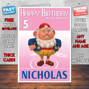 Noddy Toyland Detective 2 Style Theme Personalised Kidshows Birthday Card (SA)
