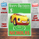 Noddy Toyland Detective 3 Style Theme Personalised Kidshows Birthday Card (SA)