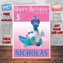 Noddy Toyland Detective 5 Style Theme Personalised Kidshows Birthday Card (SA)