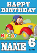 THEME INSPIRED Kids Adult Personalised Birthday Card Noddy Birthday Card