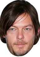 Norman Reedus 2016 Celebrity Face Mask Fancy Dress Cardboard Costume Mask