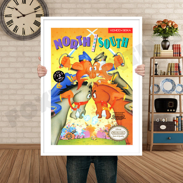 North and South Retro Game Inspired Theme Nintendo NES Gaming
