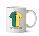 Norwich City Football Team Mug - Personalised Birthday Age and Name