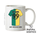 Norwich City Football Team Mug - Personalised Birthday Age and Name