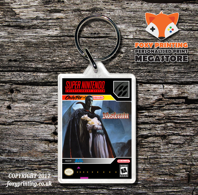 Nosferatu Game Inspired Retro Gaming Keyring