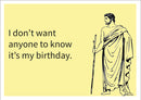 Not My Birthday INSPIRED Adult Personalised Birthday Card Birthday Card