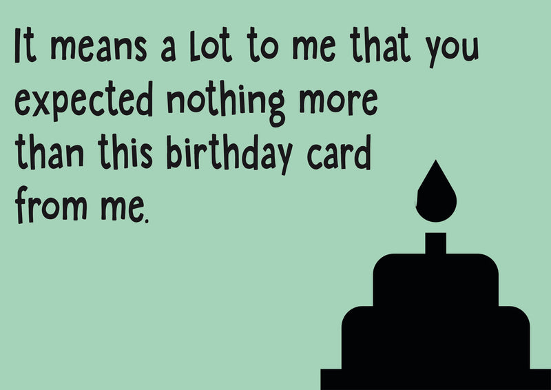 Nothing More Than This Card INSPIRED Adult Personalised Birthday Card Card