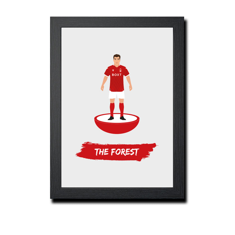 Notts Forest Football Club gift - The Forest - Tiny Men Big Balls Poster