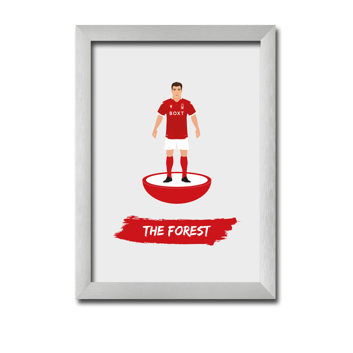 Nottingham Forest Fan Gift – Tiny Men Big Balls Football Poster – Nottingham Forest Fan Gift