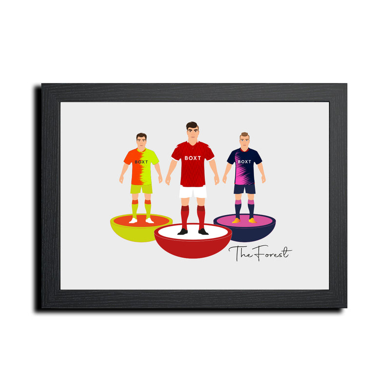 Notts Forest Football Club gift - Tiny Men Big Balls Poster