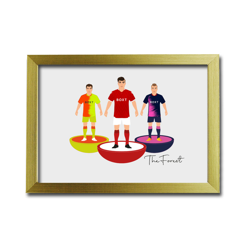 Notts Forest Football Club gift - Tiny Men Big Balls Poster