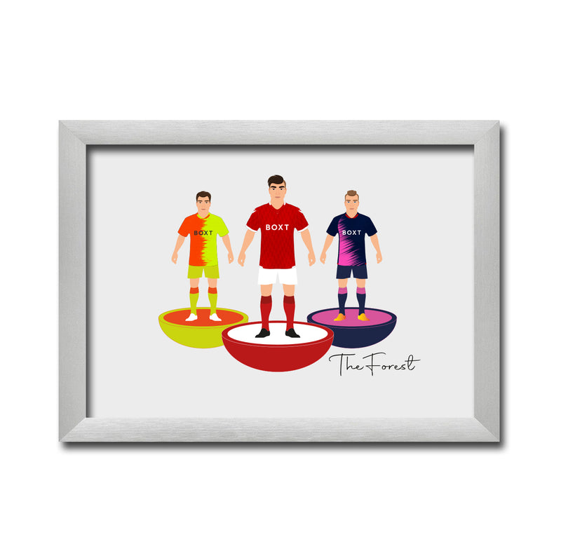 Notts Forest Football Club gift - Tiny Men Big Balls Poster