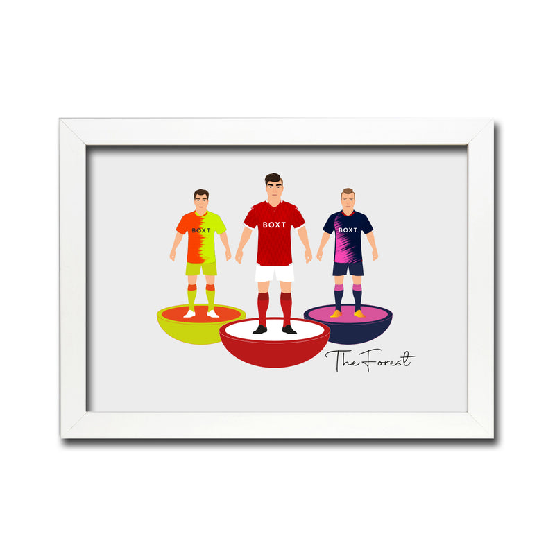 Notts Forest Football Club gift - Tiny Men Big Balls Poster