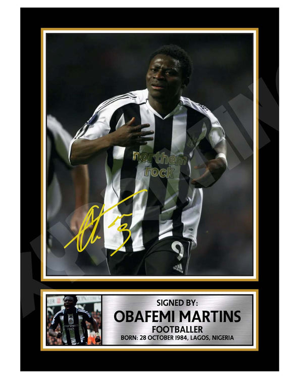 OBAFEMI MARTINS (1) Football Player Printed Signature Print
