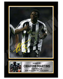 OBAFEMI MARTINS (1) Limited Edition Football Player Signed Print - Football