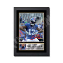 ODELL BECKHAM JR 2 Limited Edition Football Signed Print - American Footballer