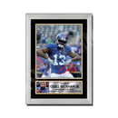 ODELL BECKHAM JR 2 Limited Edition Football Signed Print - American Footballer
