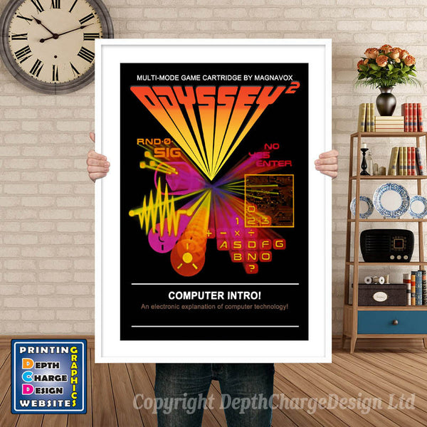 Odyssey 2 Computer Intro Odyssey Game Inspired Theme Retro Gaming Poster