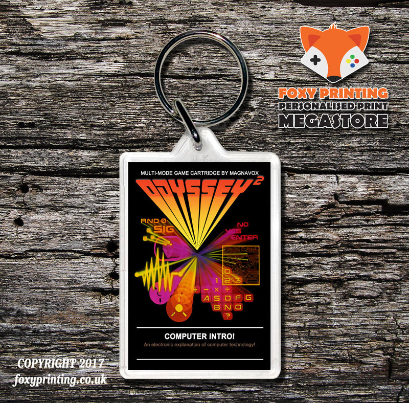 ODYSSEY 2 COMPUTER INTRO Game Inspired Retro Gaming Keyring