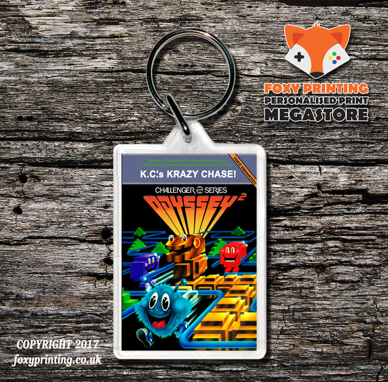 ODYSSEY 2 K C KRAZYCHASE Game Inspired Retro Gaming Keyring