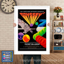 ODYSSEY 2 POCKET BILLIARDS ODYSSEY GAME INSPIRED THEME Retro Gaming Poster A4 A3 A2 Or A1