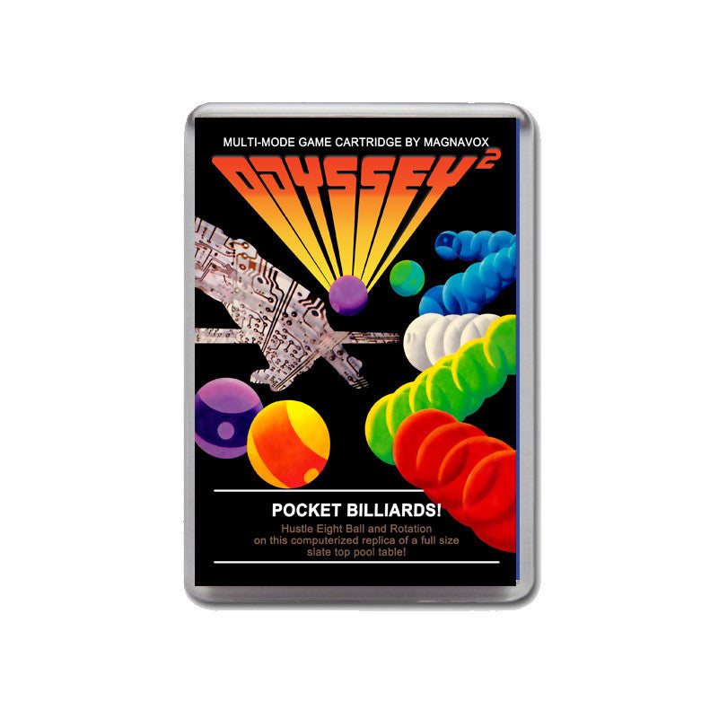 Odyssey 2 Pocket Billiards Game Inspired Retro Gaming Magnet