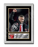 OLE SOLSKJAER 2 Limited Edition Football Player Signed Print - Football