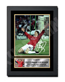 OLE SOLSKJAER (1) Limited Edition Football Player Signed Print - Football