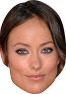 OLIVIA WILDE MH 2017 Celebrity Face Mask Fancy Dress Cardboard Costume Mask