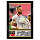 OLIVIER GIROUD 2 Limited Edition Football Player Signed Print - Football