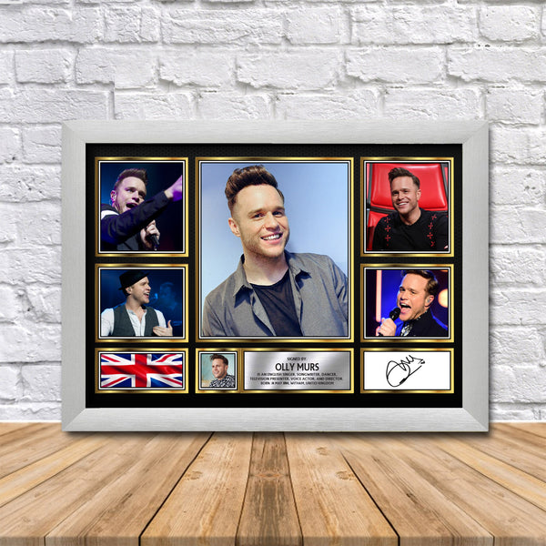Olly Murs Printed Signature Print – Reproduction Print
