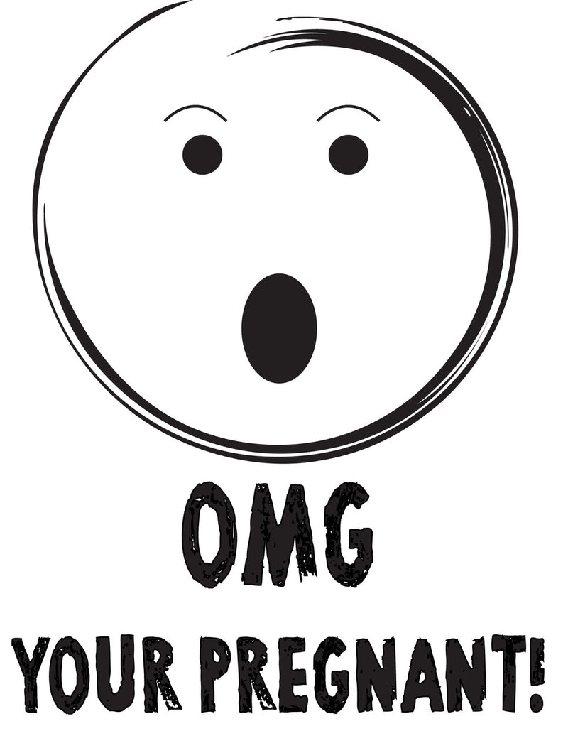 OMG YOUR PREGNANT! RUDE NAUGHTY INSPIRED Adult Personalised Birthday Card