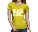 One Hen Nine Chicks White Hen T-Shirt - Any Name - Party Tee