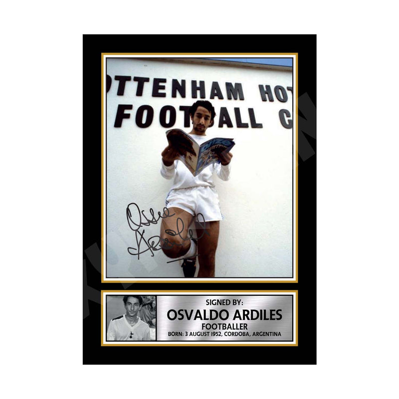 OSSIE ARDILLES 2 Limited Edition Football Player Signed Print - Football