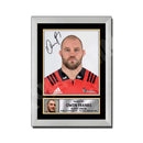 OWEN FRANKS 2 Limited Edition Rugby Player Signed Print - Rugby